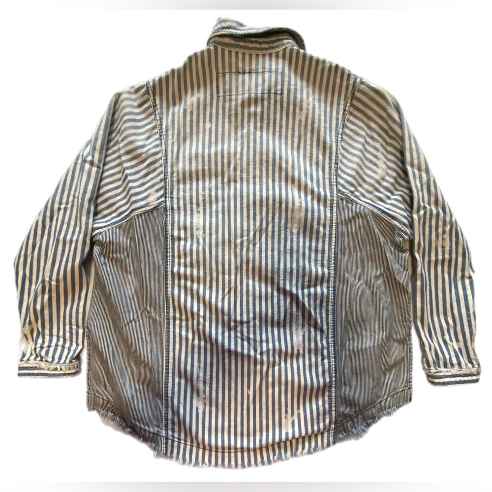 We The Free  Railroad Striped Shirt XS - Picture 8 of 12